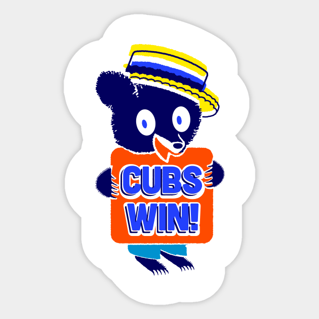 Cubs Win Sticker by ElRyeShop